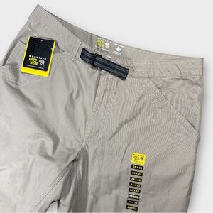 Mountain Hardwear Men’s 38x32 Cordoba Khaki Canvas Climbing Hiking Pants NWT‎